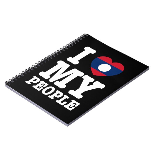 Caderno Espiral I Heart (Love) My Lao Pessoas (Left Side)