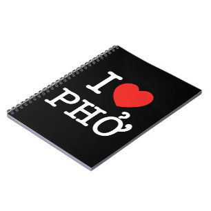 Caderno Espiral I Heart (Love) Pho