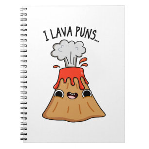 Caderno Espiral I Lava Puns Funny Geology Volcano Pun