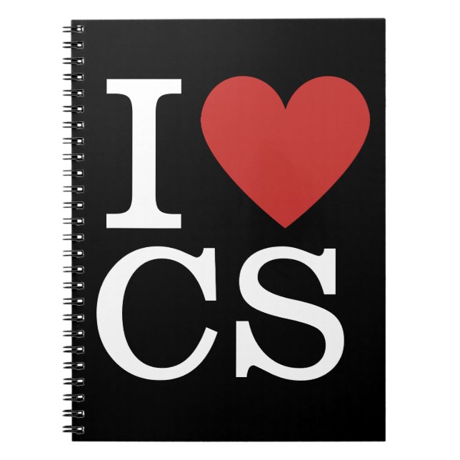 Caderno Espiral I ❤️ Love CS - NOTEBOOK de Atendimento ao Cliente (Frente)