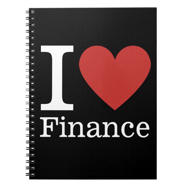 Caderno Espiral I ❤️ Love Finance - NOTEBOOK do Departamento de Fi (Frente)