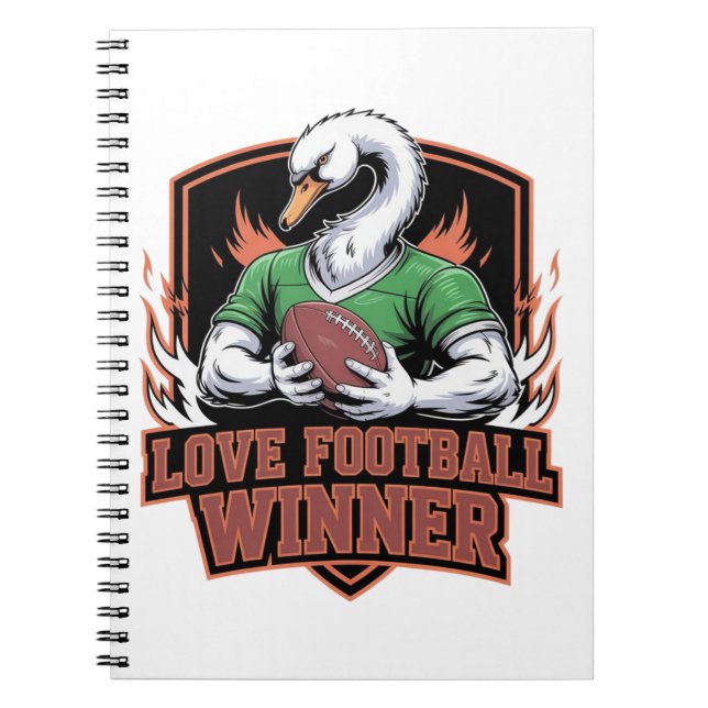 Caderno Espiral I love football  (Frente)