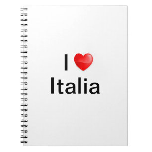 Caderno Espiral I love Italia