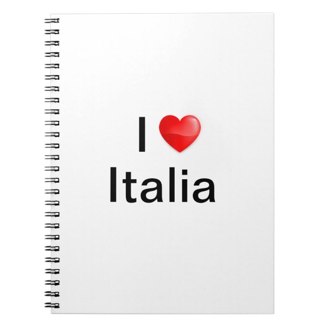 Caderno Espiral I love Italia (Frente)