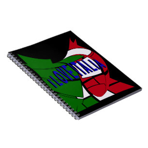 Caderno Espiral I Love Italia