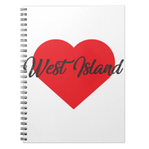 Caderno Espiral I Love West Island - Ilhas Cocos
