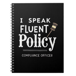 Caderno Espiral I Speak Fluent Policy – Compliance Officer