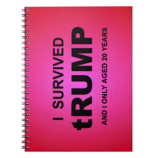 Caderno Espiral I Survived tRUMP Spiral Photo Notebook (Frente)