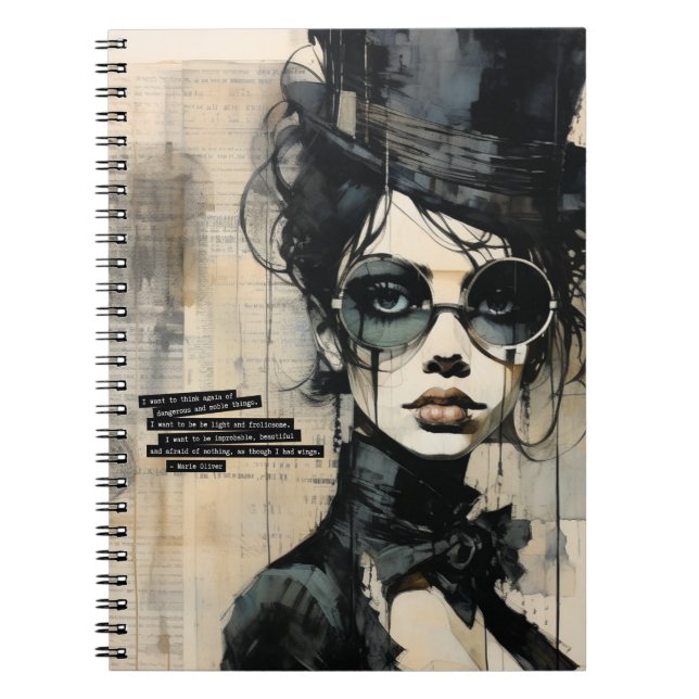 Caderno Espiral I want to think of again of dangerous things |  (Frente)