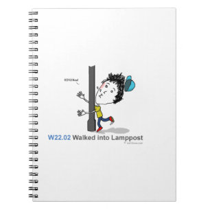 Caderno Espiral ICD-10: W22.02 andou no lamppost