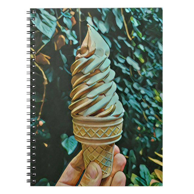 Caderno Espiral Ice cream recipe (Frente)