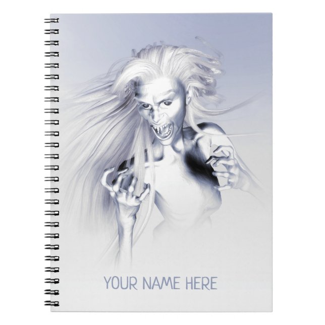 Caderno Espiral Ice vampire. Personalized (Frente)