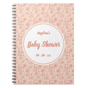 Caderno Espiral Ícone de aniversário bonito