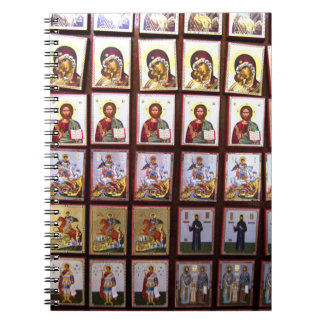 Caderno Espiral Ícones gregos e cristãos ortodoxos