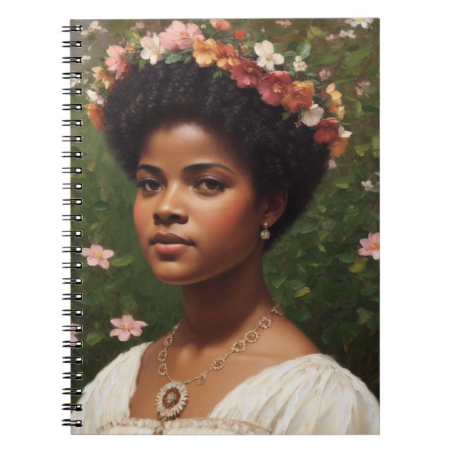 Caderno Espiral Ida B Wells Floral Art Tributo (Frente)