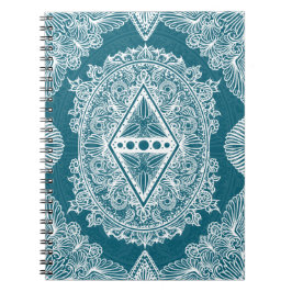 Caderno Espiral Idade Verde Azul do despertar, boêmia, novidade