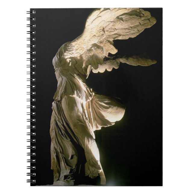 Caderno Espiral Ideia lateral da vitória de Samothrace (Parian (Frente)