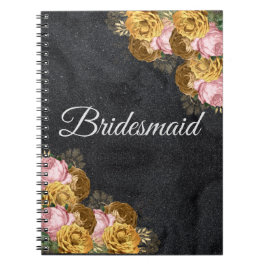 Caderno Espiral Ideia Personalizada de Oferta de Bridesmaid