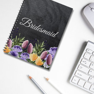 Caderno Espiral Ideia Personalizada de Oferta de Bridesmaid