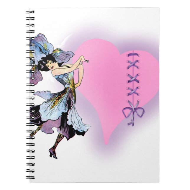 Caderno Espiral Ideias bonito de presentes rosa personalizadas par (Frente)