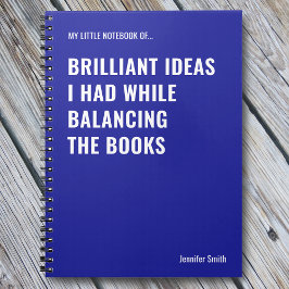 Caderno Espiral Ideias Brilhantes Contador Engraçado