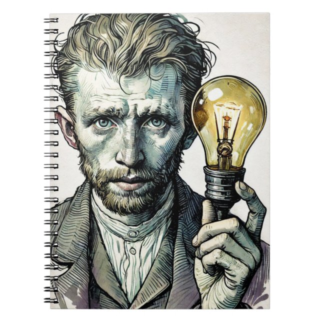 Caderno Espiral Ideias criativas | Diário para notebook (Frente)