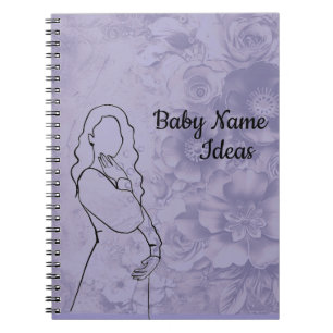 Caderno Espiral Ideias de Nomes de Bebê