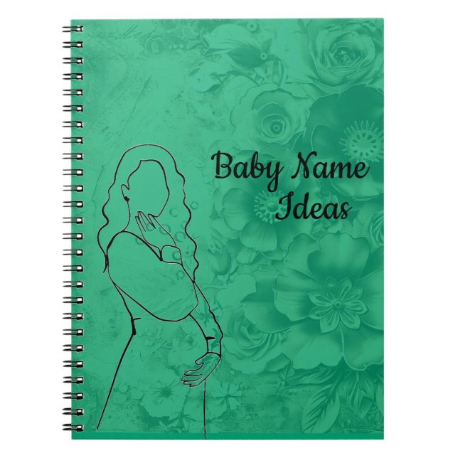 Caderno Espiral Ideias de Nomes de Bebê (Frente)