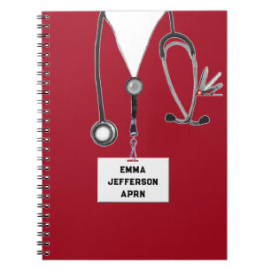 Caderno Espiral ideias de presentes com tema médico