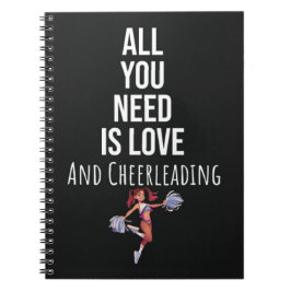 Caderno Espiral Idéias de Presentes de Cheerleader Fofos Esportes