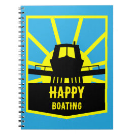 Caderno Espiral Ideias de presentes em barco estreito