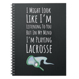 Caderno Espiral Ideias de Presentes Engraçados de Lacrosse para Jo
