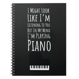 Caderno Espiral Ideias de Presentes para Tocadores de Piano Amante