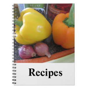 Caderno Espiral Ideias de Receitas com Legumes Frescos