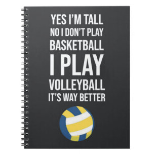 Caderno Espiral Ideias Para Presentes Da Equipe De Voleibol Para S