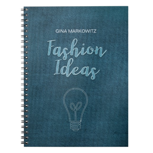 Caderno Espiral Ideias personalizadas de moda (Frente)