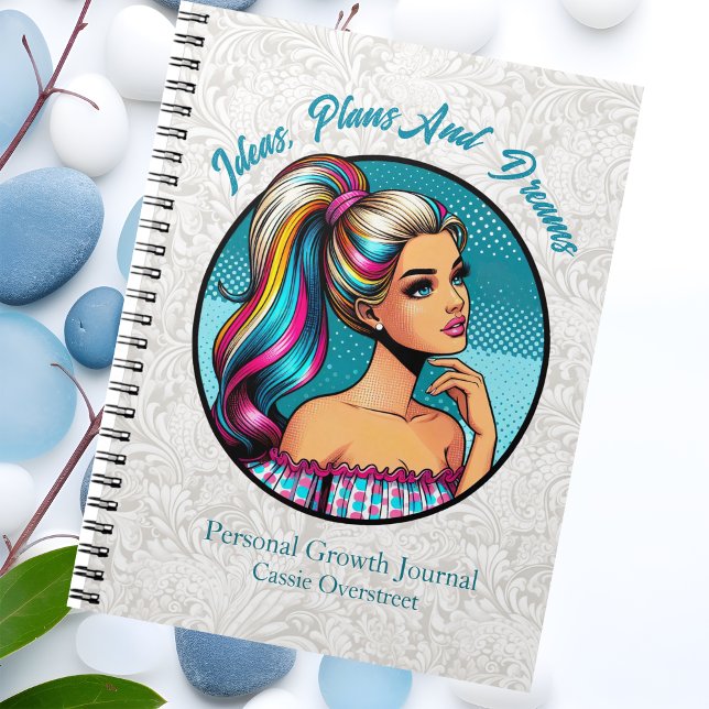 Caderno Espiral Ideias, Planos e Sonhos Diário de Crescimento Pess (Criador carregado)