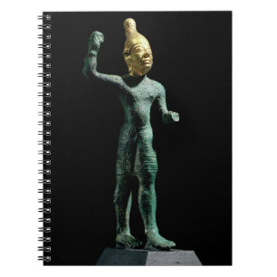 Caderno Espiral Ídolo do Baal do deus da tempestade, de Syria,