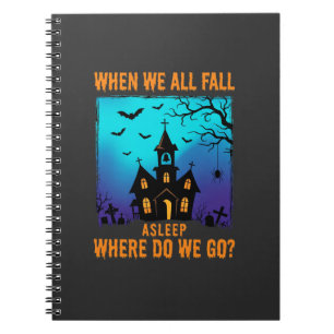 Caderno Espiral Igreja Assombrada de Halloween Para Onde Vamos
