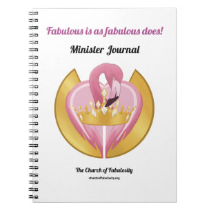 Caderno Espiral Igreja da Fabulosidade Ministro Diário