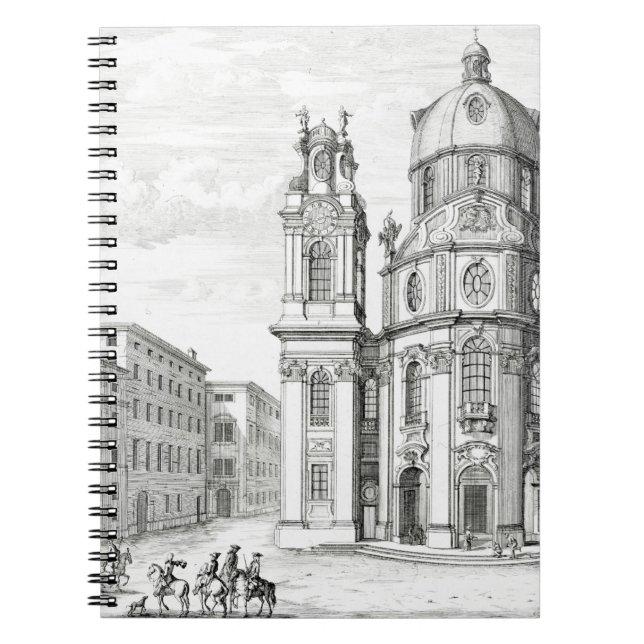 Caderno Espiral Igreja de Notre Dame, Salzburg, Áustria, 'de (Frente)