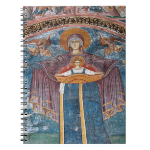Caderno Espiral Igreja Ortodoxa Sérvia e um sítio da UNESCO,