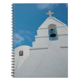 Caderno Espiral Igreja típica caiada de branco