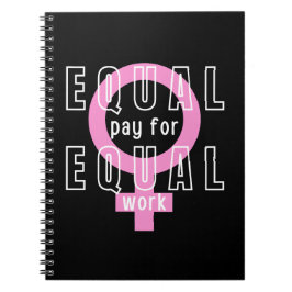 Caderno Espiral Igualdade De Remuneração Para Trabalho Igual Femin
