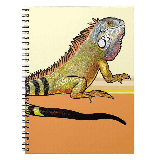 Caderno Espiral iguana verde (Frente)
