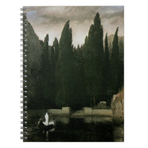 Caderno Espiral Ilha do Morto por Arnold Bocklin, Arte do Simbolis