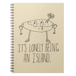 Caderno Espiral Ilha dos desenhos animados
