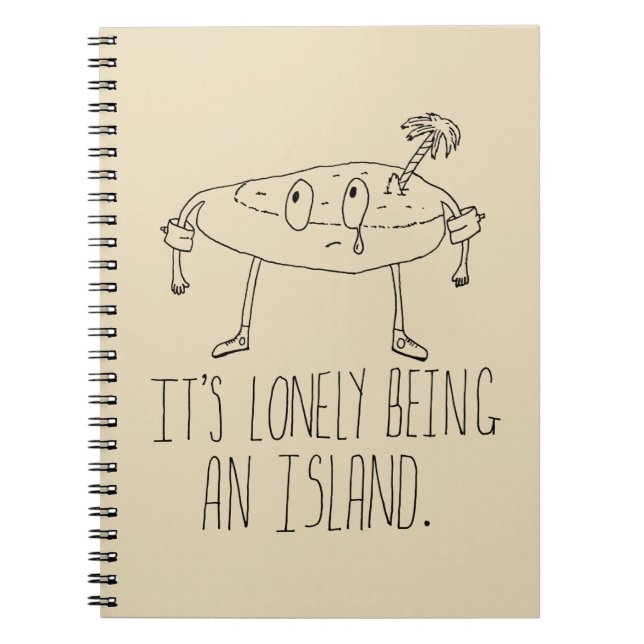 Caderno Espiral Ilha dos desenhos animados (Frente)