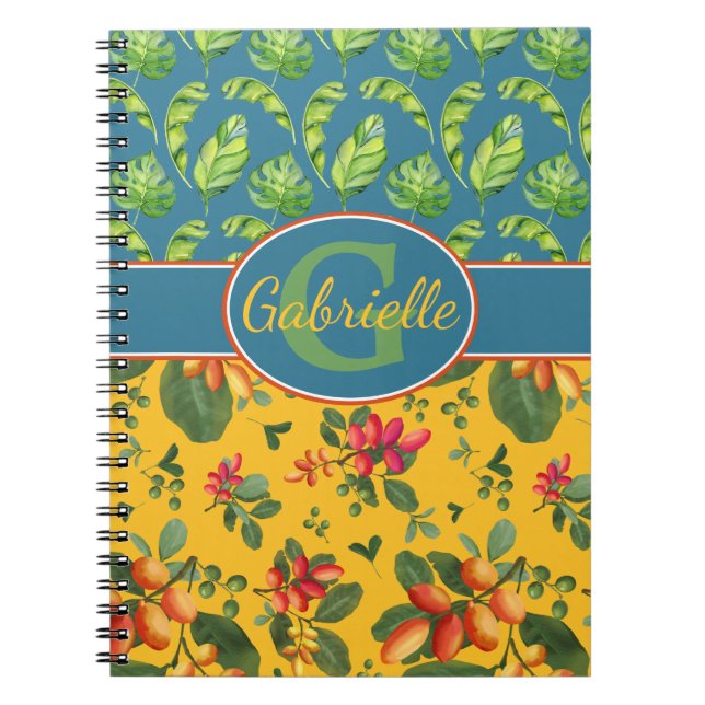 Caderno Espiral Ilha Tropical Personalizada (Frente)