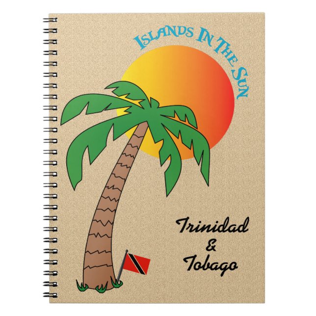 Caderno Espiral Ilhas de Trinidad and Tobago em The Sun (Frente)